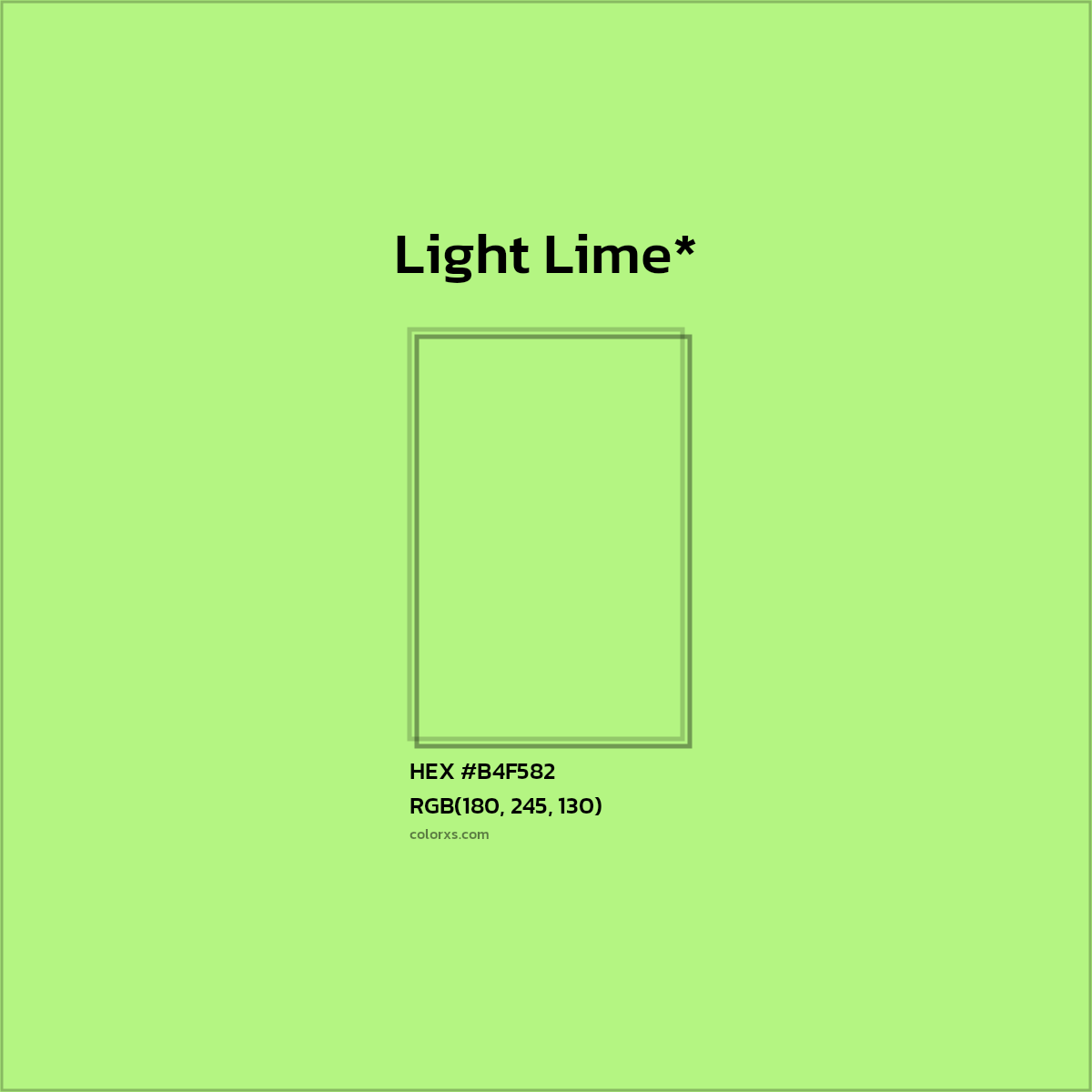 HEX #B4F582 Color Name, Color Code, Palettes, Similar Paints, Images