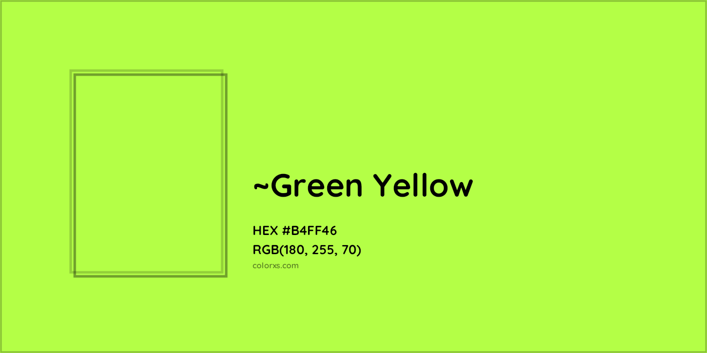 HEX #B4FF46 Color Name, Color Code, Palettes, Similar Paints, Images
