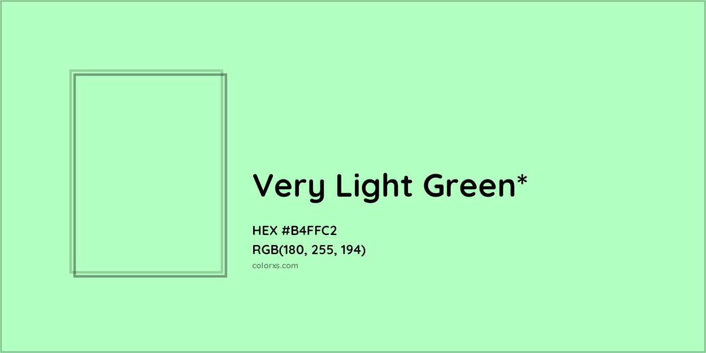 HEX #B4FFC2 Color Name, Color Code, Palettes, Similar Paints, Images