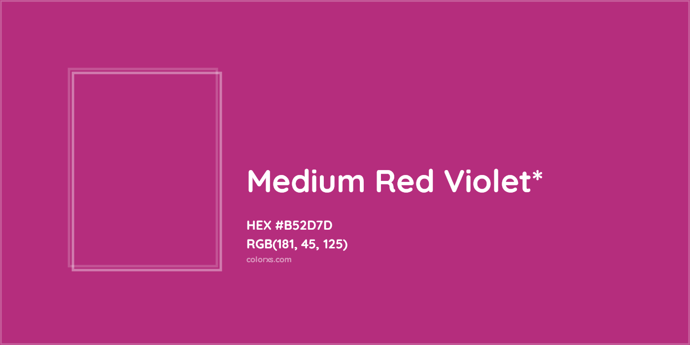 HEX #B52D7D Color Name, Color Code, Palettes, Similar Paints, Images
