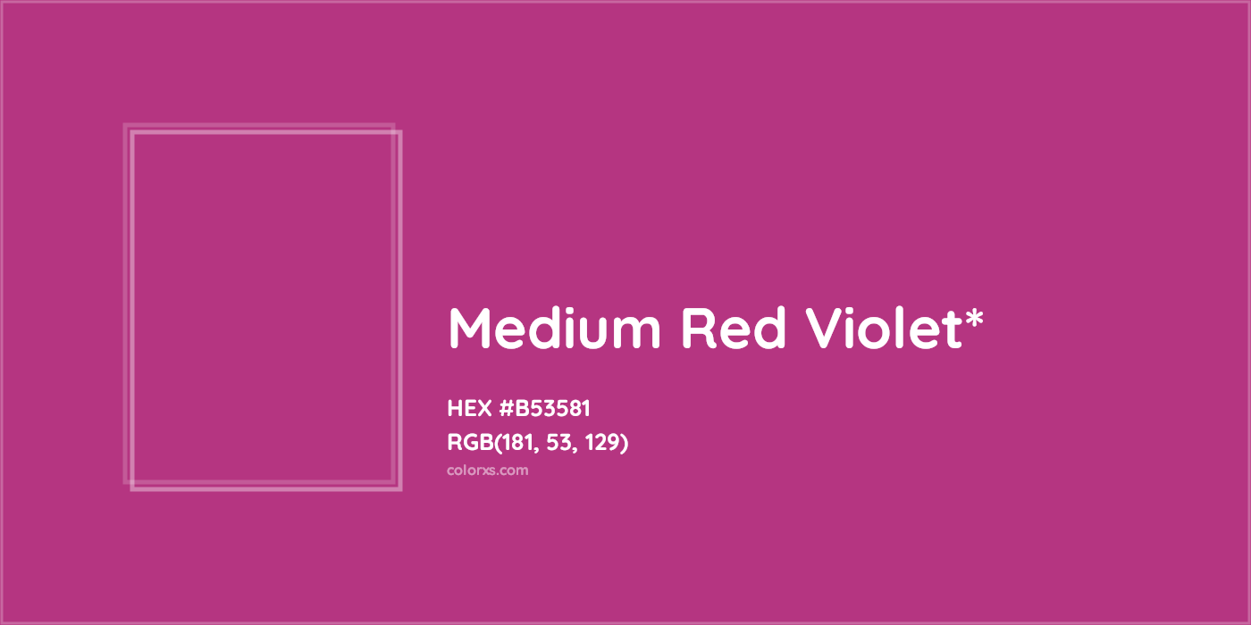 HEX #B53581 Color Name, Color Code, Palettes, Similar Paints, Images