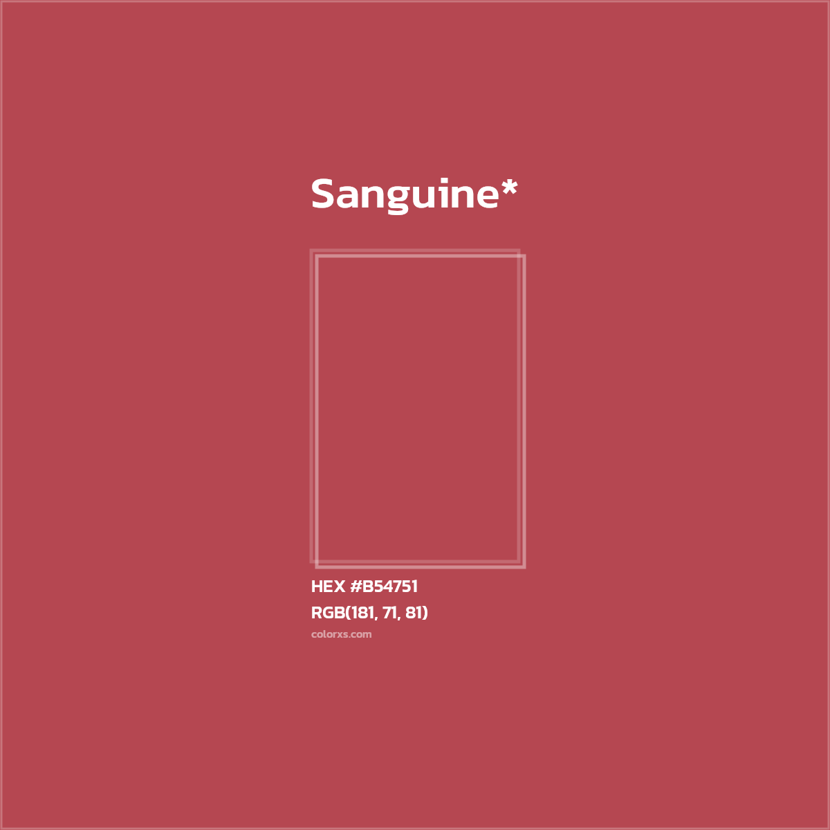 HEX #B54751 Color Name, Color Code, Palettes, Similar Paints, Images