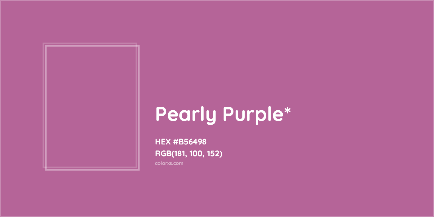 HEX #B56498 Color Name, Color Code, Palettes, Similar Paints, Images