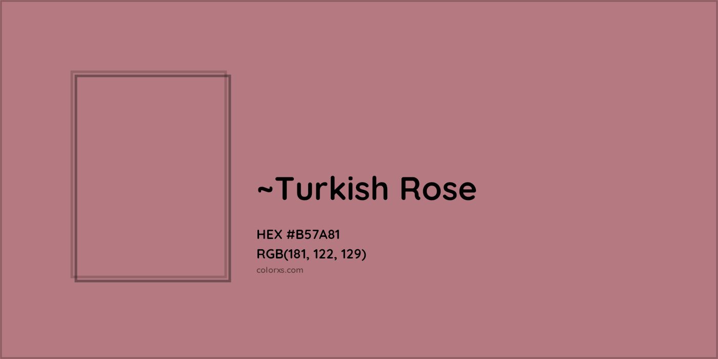 HEX #B57A81 Color Name, Color Code, Palettes, Similar Paints, Images