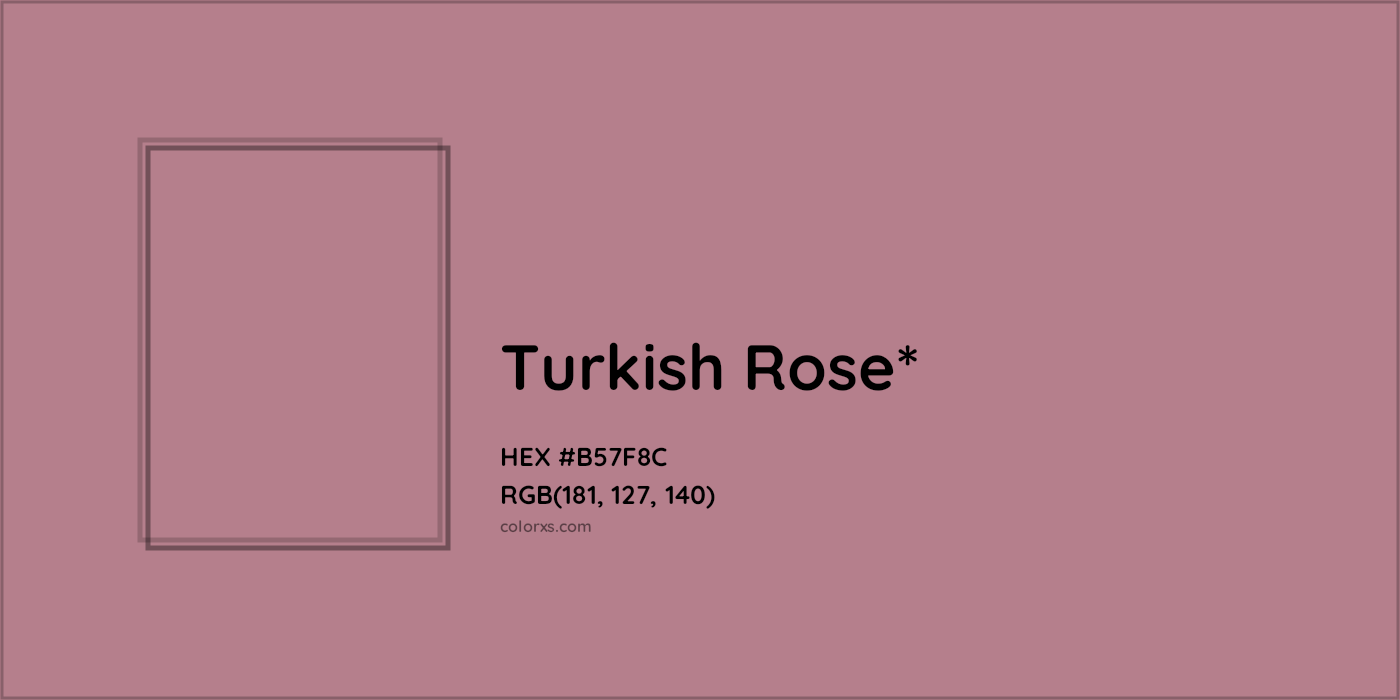 HEX #B57F8C Color Name, Color Code, Palettes, Similar Paints, Images