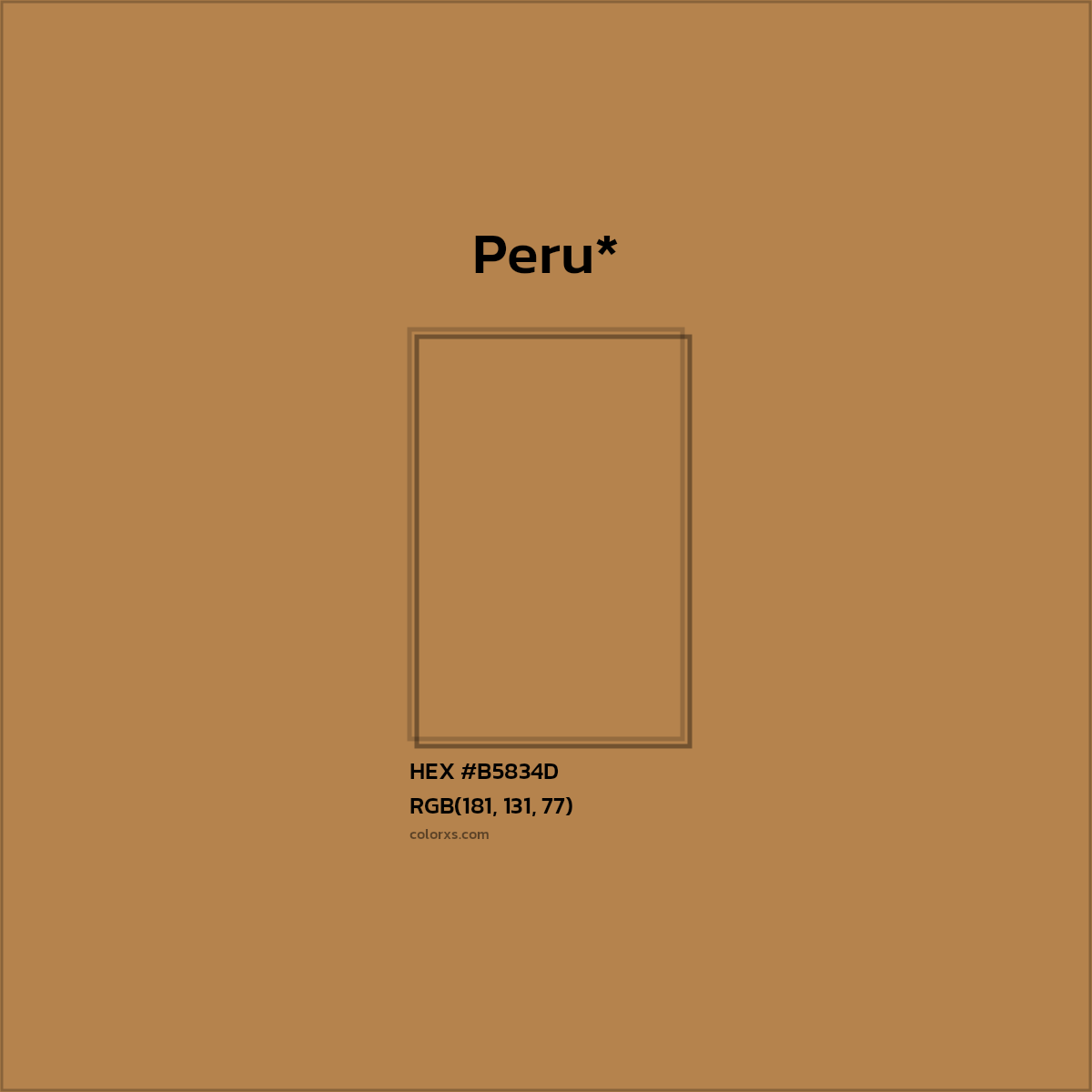 HEX #B5834D Color Name, Color Code, Palettes, Similar Paints, Images