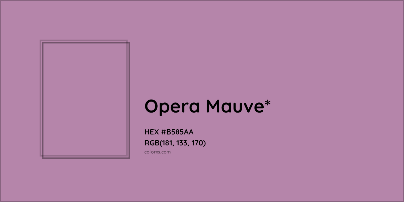 HEX #B585AA Color Name, Color Code, Palettes, Similar Paints, Images