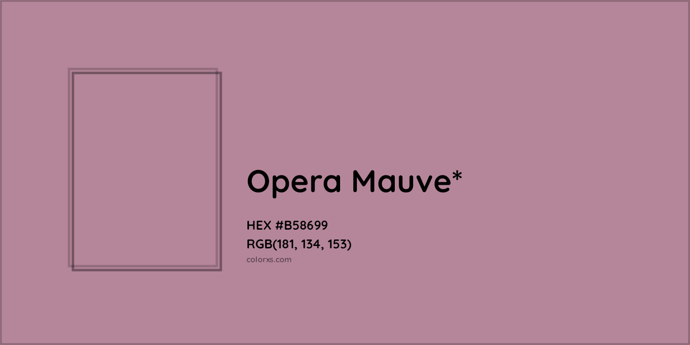 HEX #B58699 Color Name, Color Code, Palettes, Similar Paints, Images