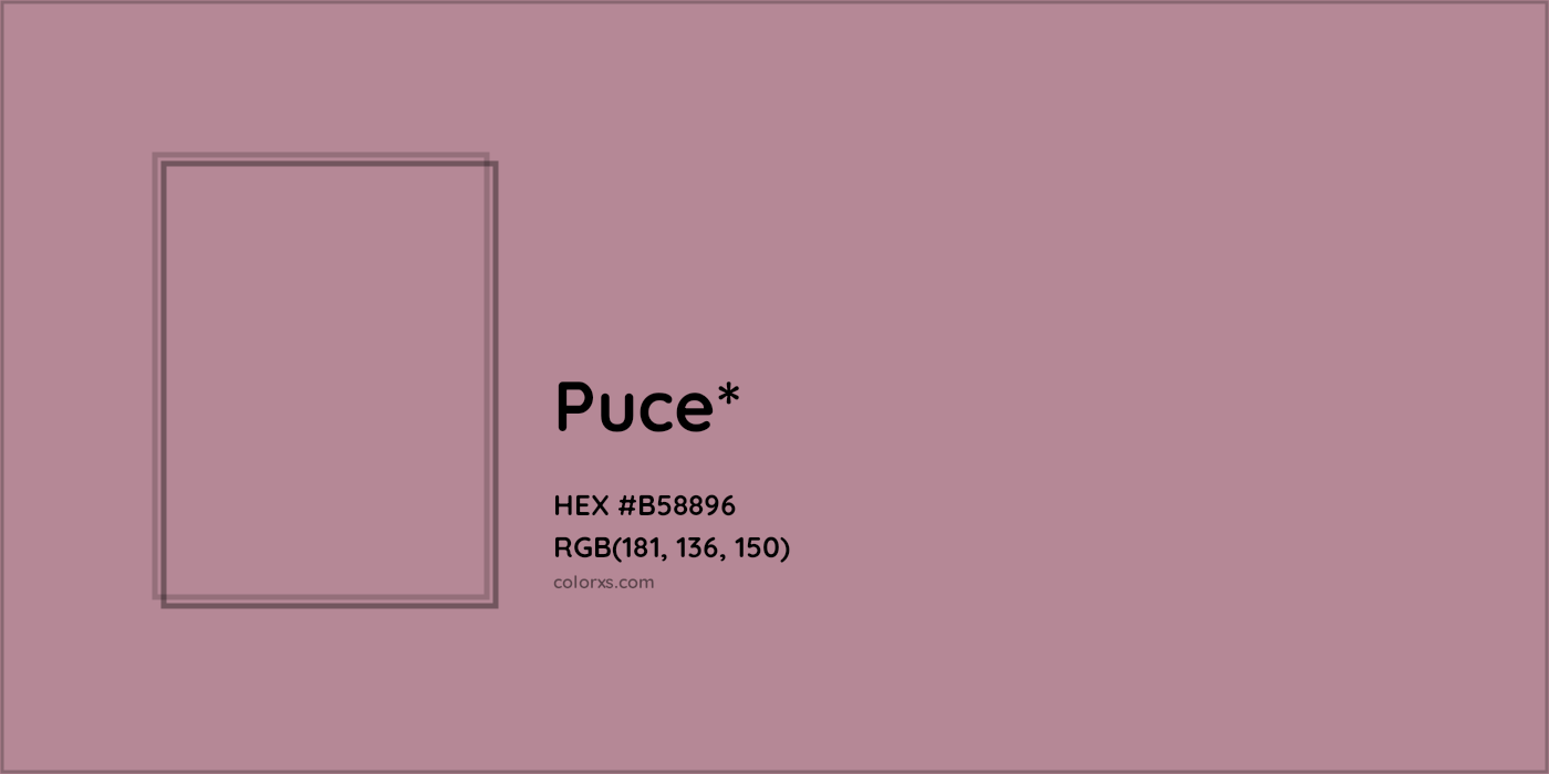 HEX #B58896 Color Name, Color Code, Palettes, Similar Paints, Images