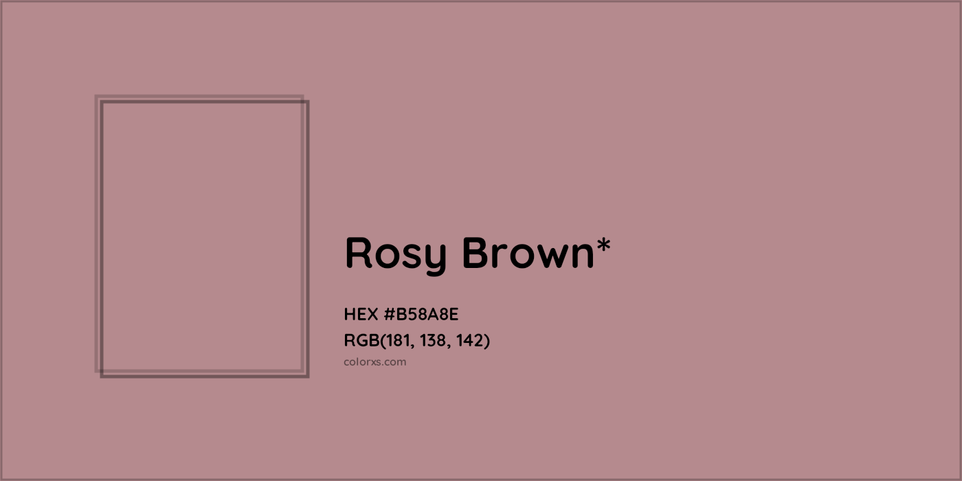 HEX #B58A8E Color Name, Color Code, Palettes, Similar Paints, Images