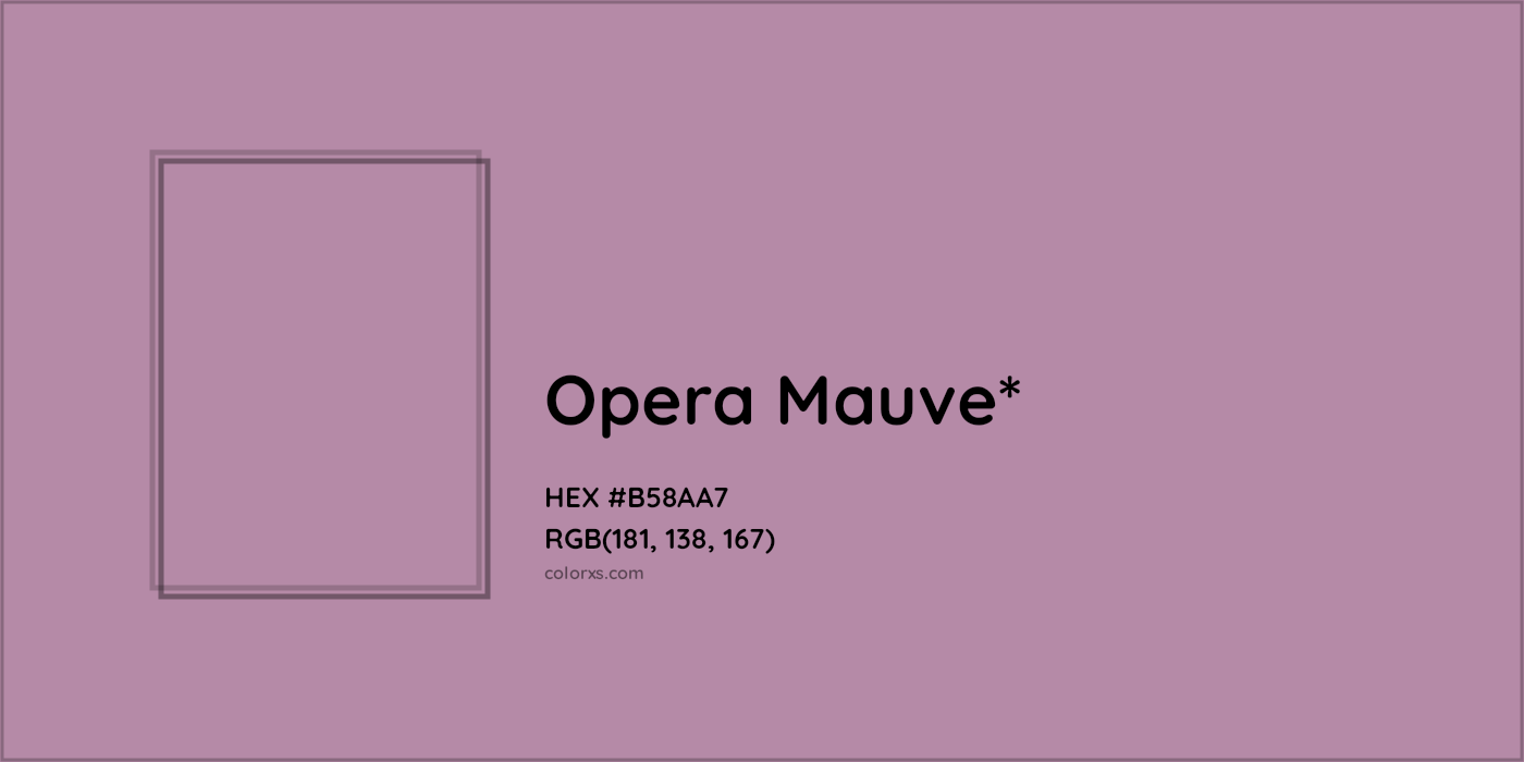 HEX #B58AA7 Color Name, Color Code, Palettes, Similar Paints, Images