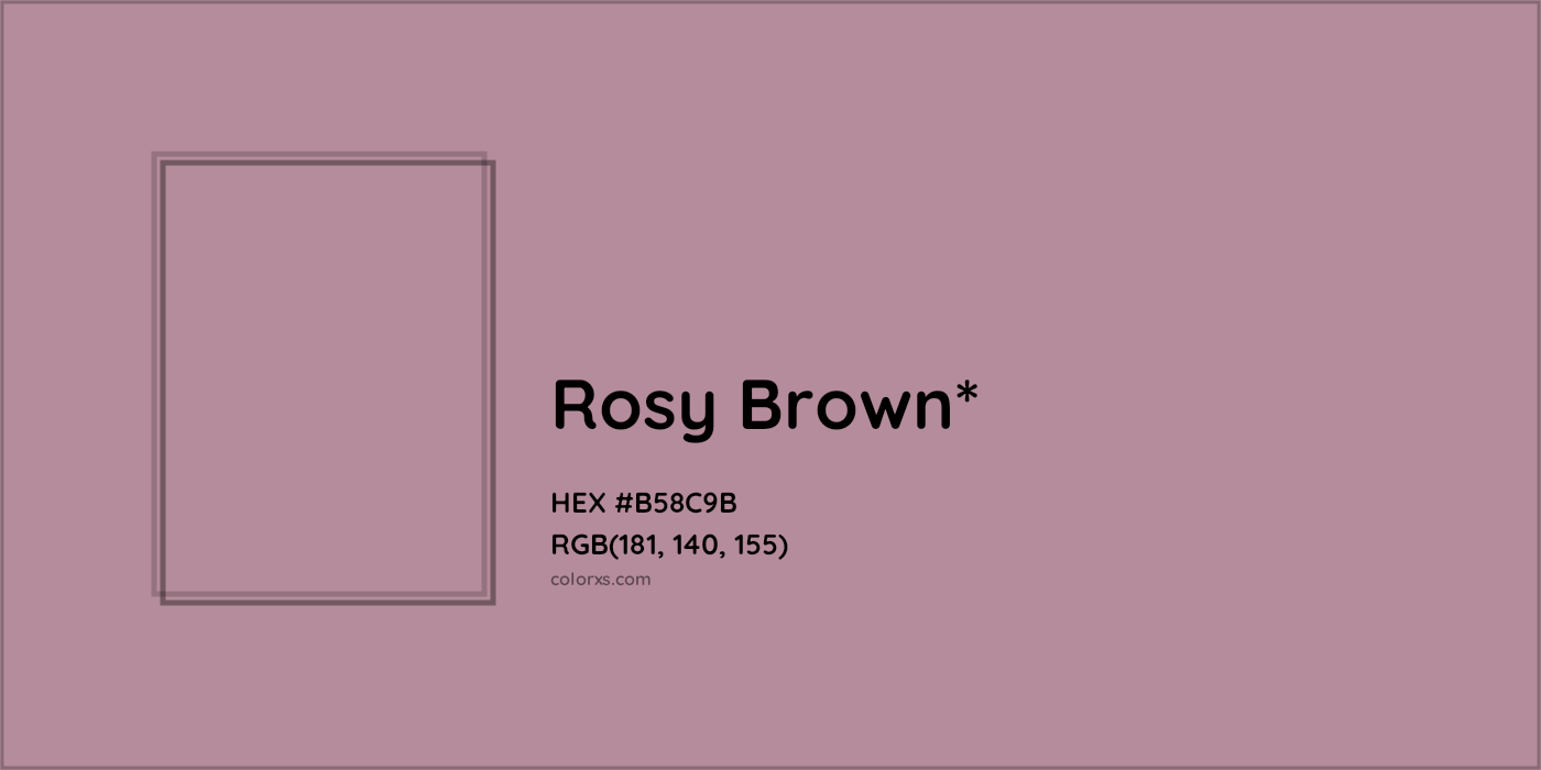 HEX #B58C9B Color Name, Color Code, Palettes, Similar Paints, Images
