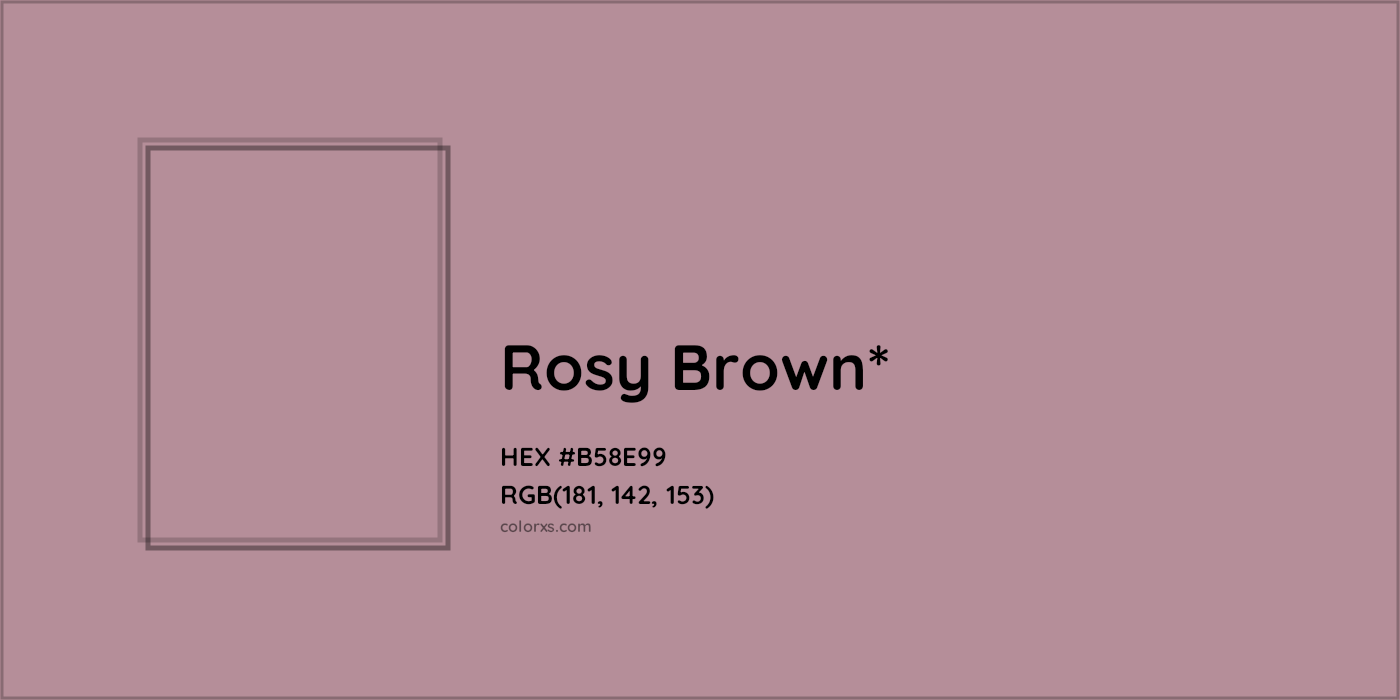 HEX #B58E99 Color Name, Color Code, Palettes, Similar Paints, Images