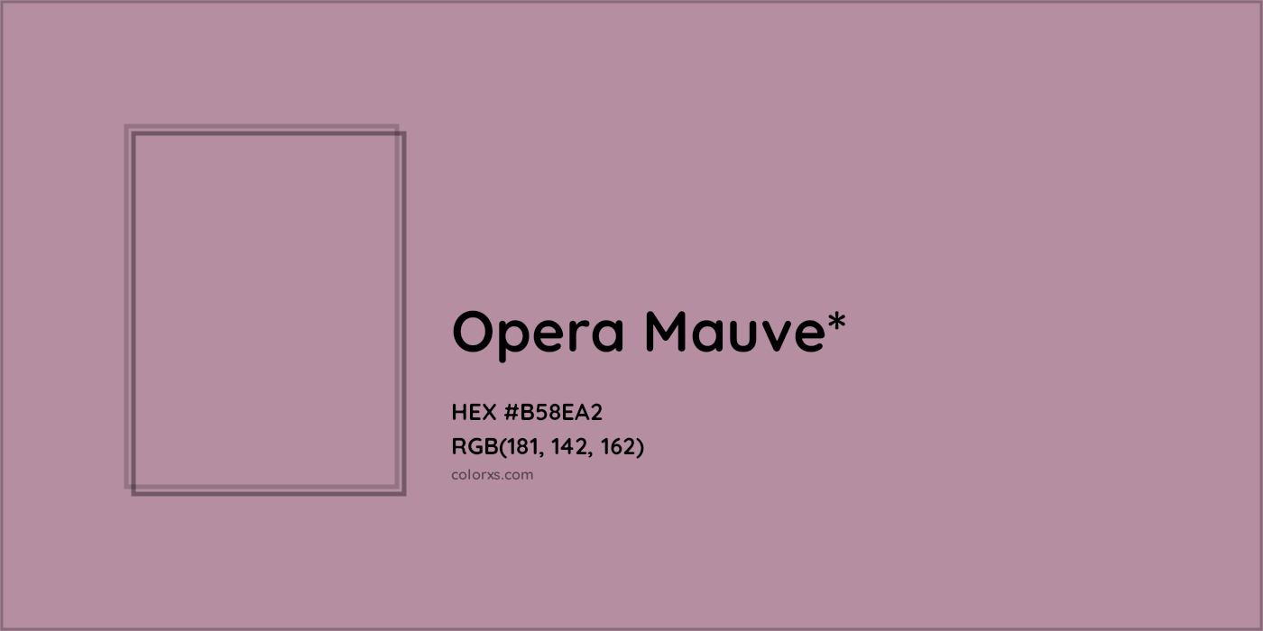 HEX #B58EA2 Color Name, Color Code, Palettes, Similar Paints, Images