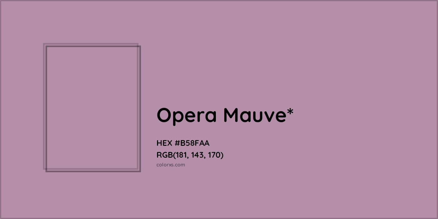 HEX #B58FAA Color Name, Color Code, Palettes, Similar Paints, Images
