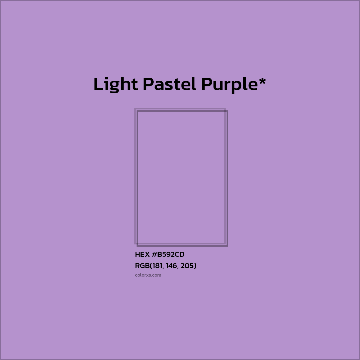 HEX #B592CD Color Name, Color Code, Palettes, Similar Paints, Images