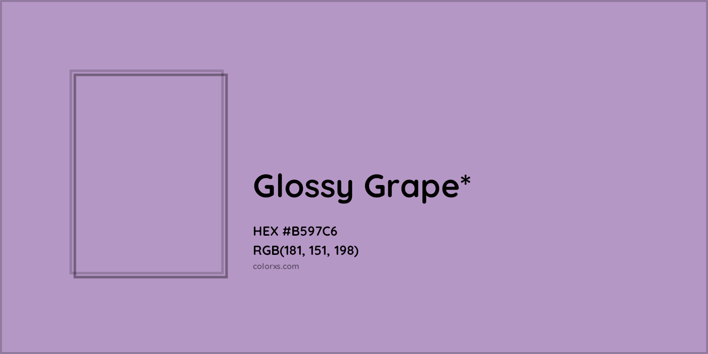 HEX #B597C6 Color Name, Color Code, Palettes, Similar Paints, Images
