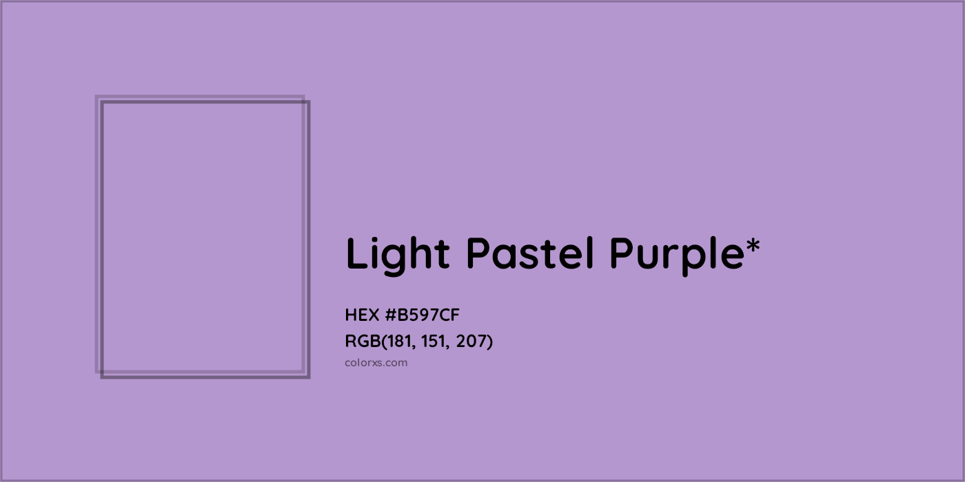 HEX #B597CF Color Name, Color Code, Palettes, Similar Paints, Images