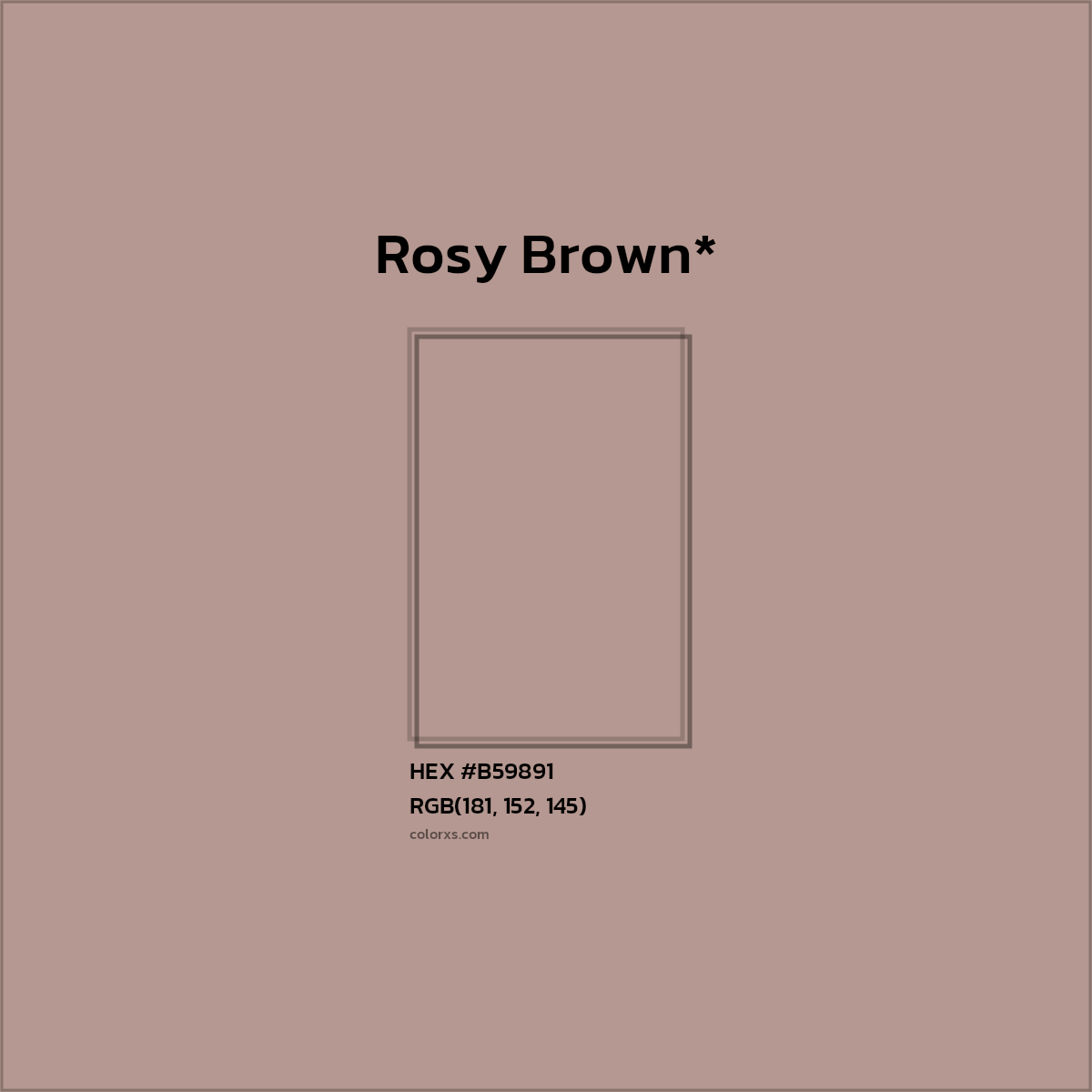 HEX #B59891 Color Name, Color Code, Palettes, Similar Paints, Images
