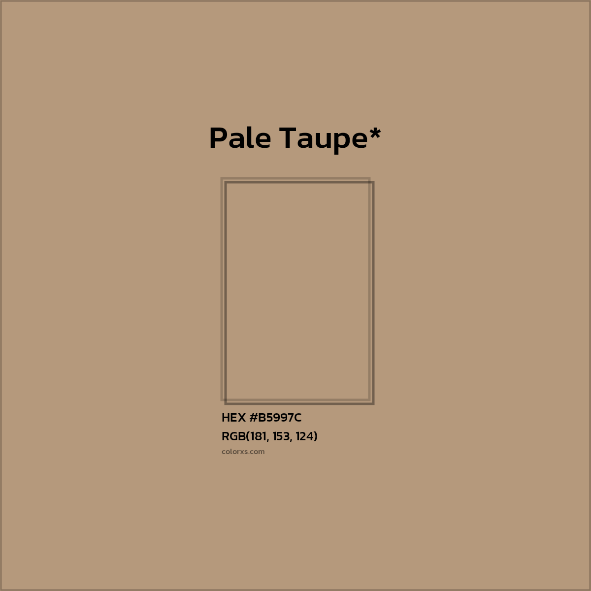 HEX #B5997C Color Name, Color Code, Palettes, Similar Paints, Images
