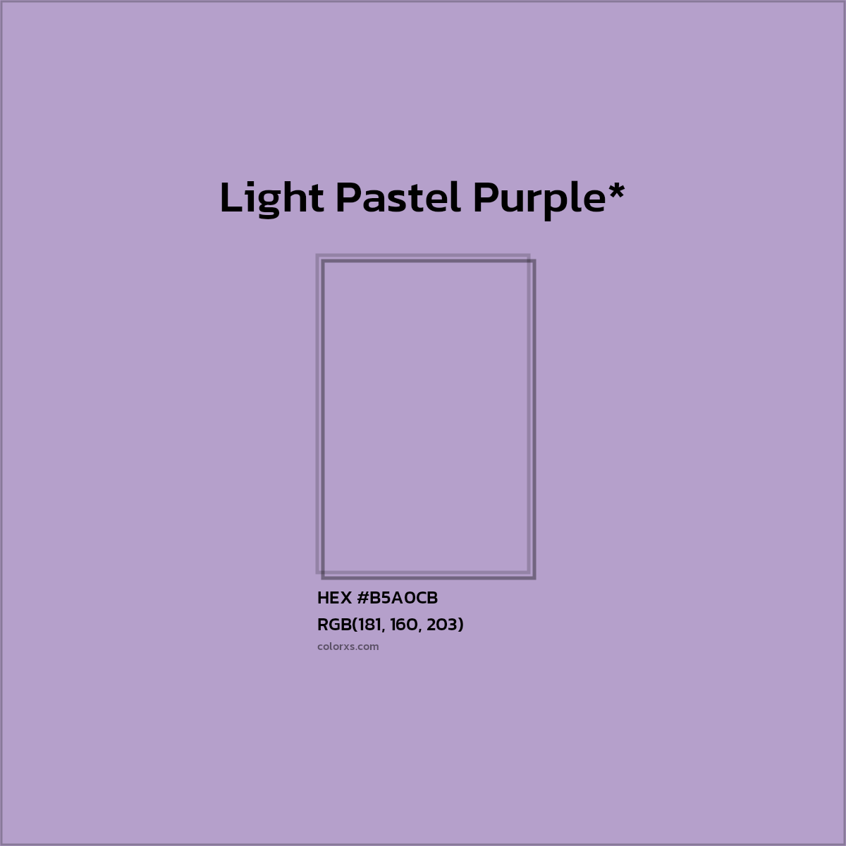 HEX #B5A0CB Color Name, Color Code, Palettes, Similar Paints, Images