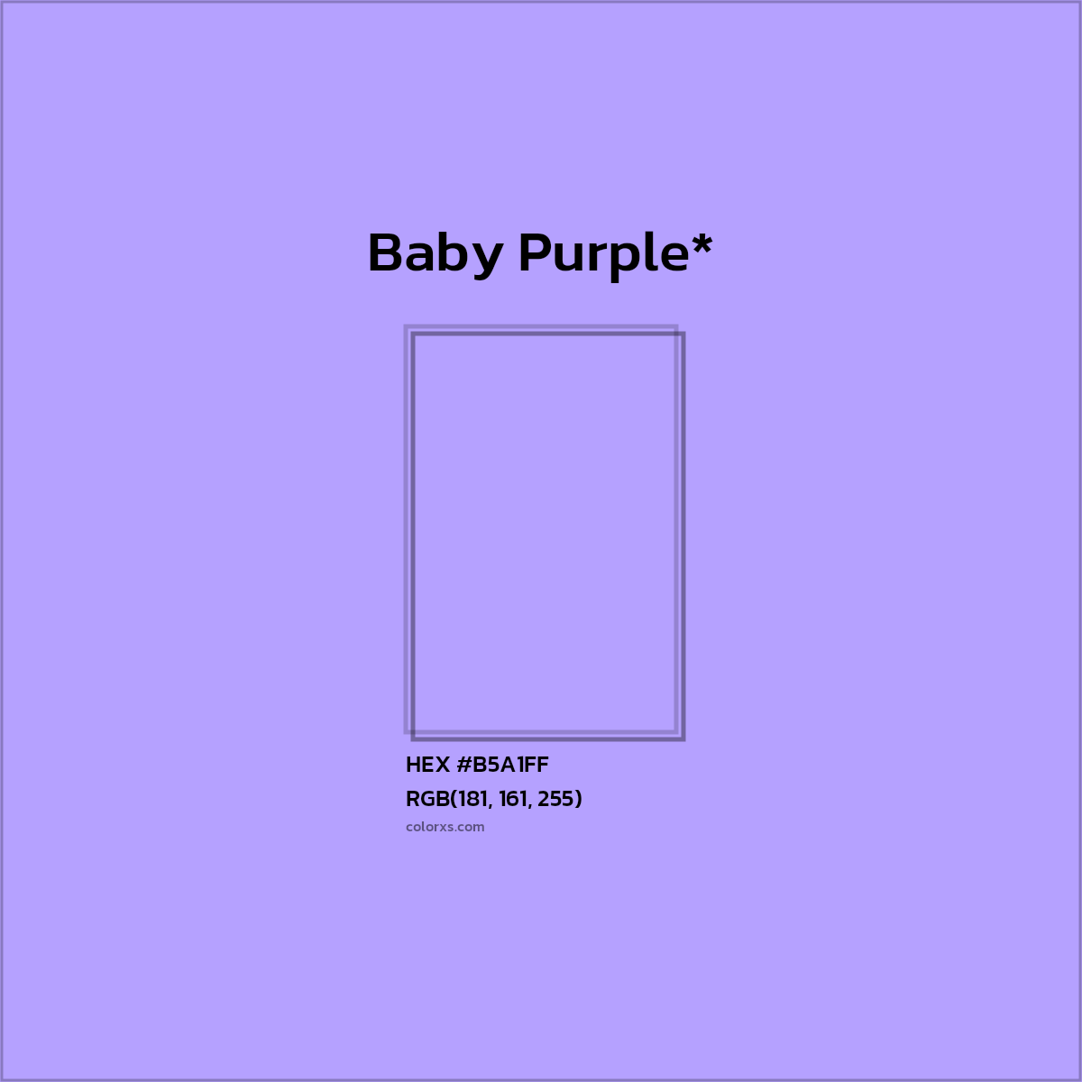 HEX #B5A1FF Color Name, Color Code, Palettes, Similar Paints, Images
