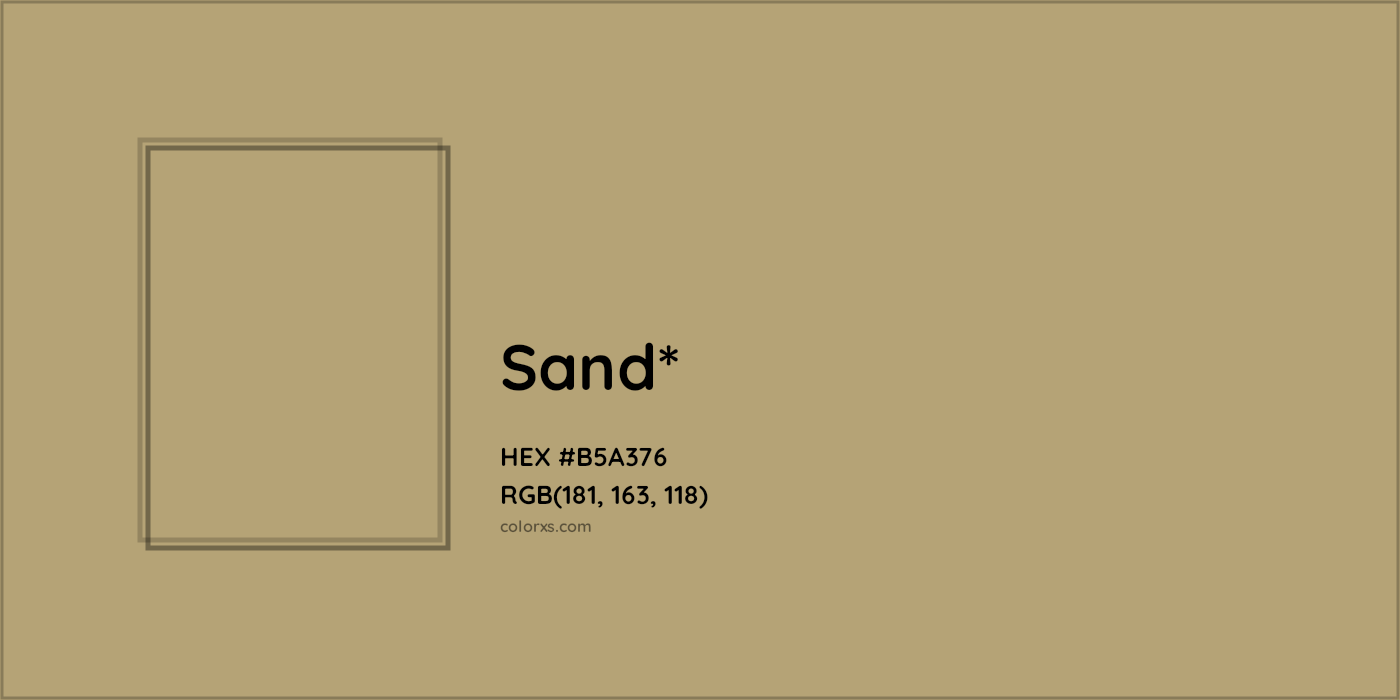 HEX #B5A376 Color Name, Color Code, Palettes, Similar Paints, Images