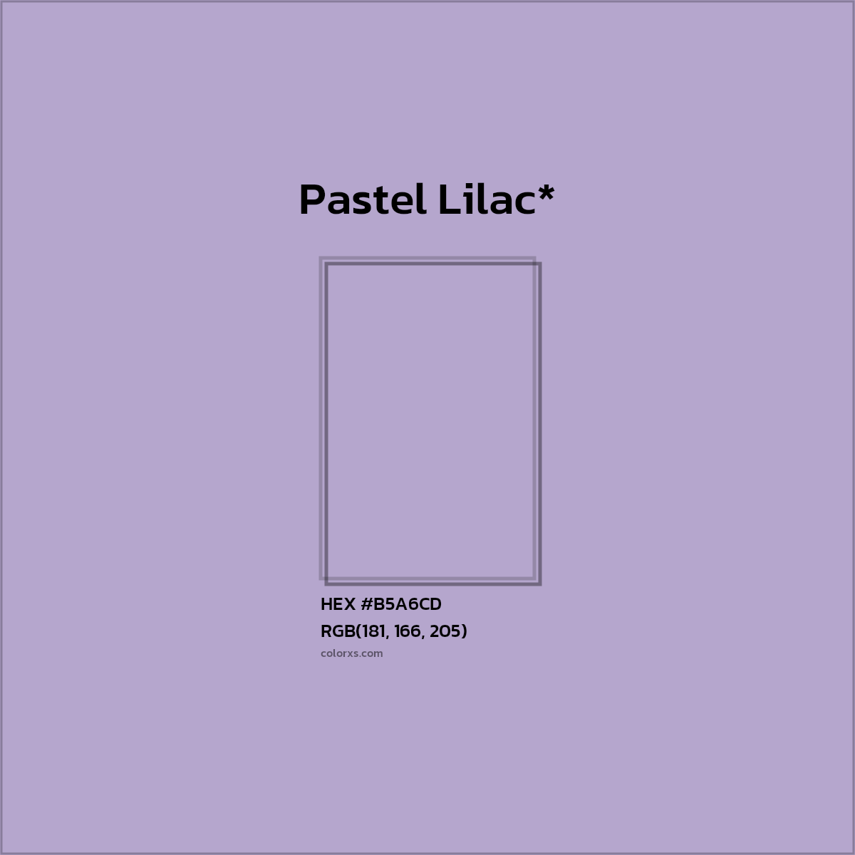 HEX #B5A6CD Color Name, Color Code, Palettes, Similar Paints, Images