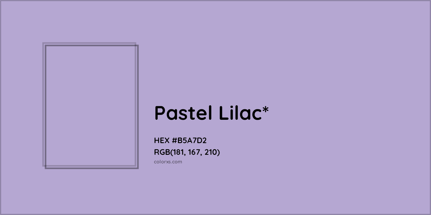 HEX #B5A7D2 Color Name, Color Code, Palettes, Similar Paints, Images