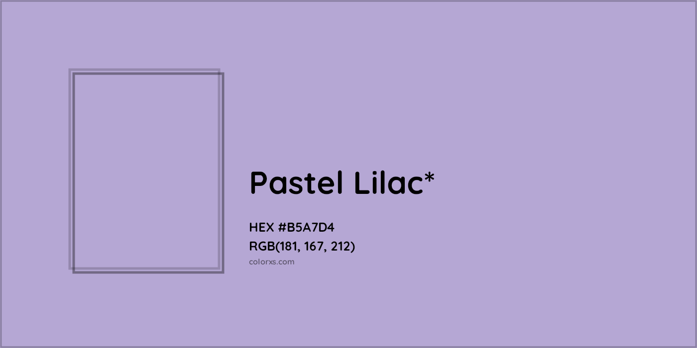 HEX #B5A7D4 Color Name, Color Code, Palettes, Similar Paints, Images
