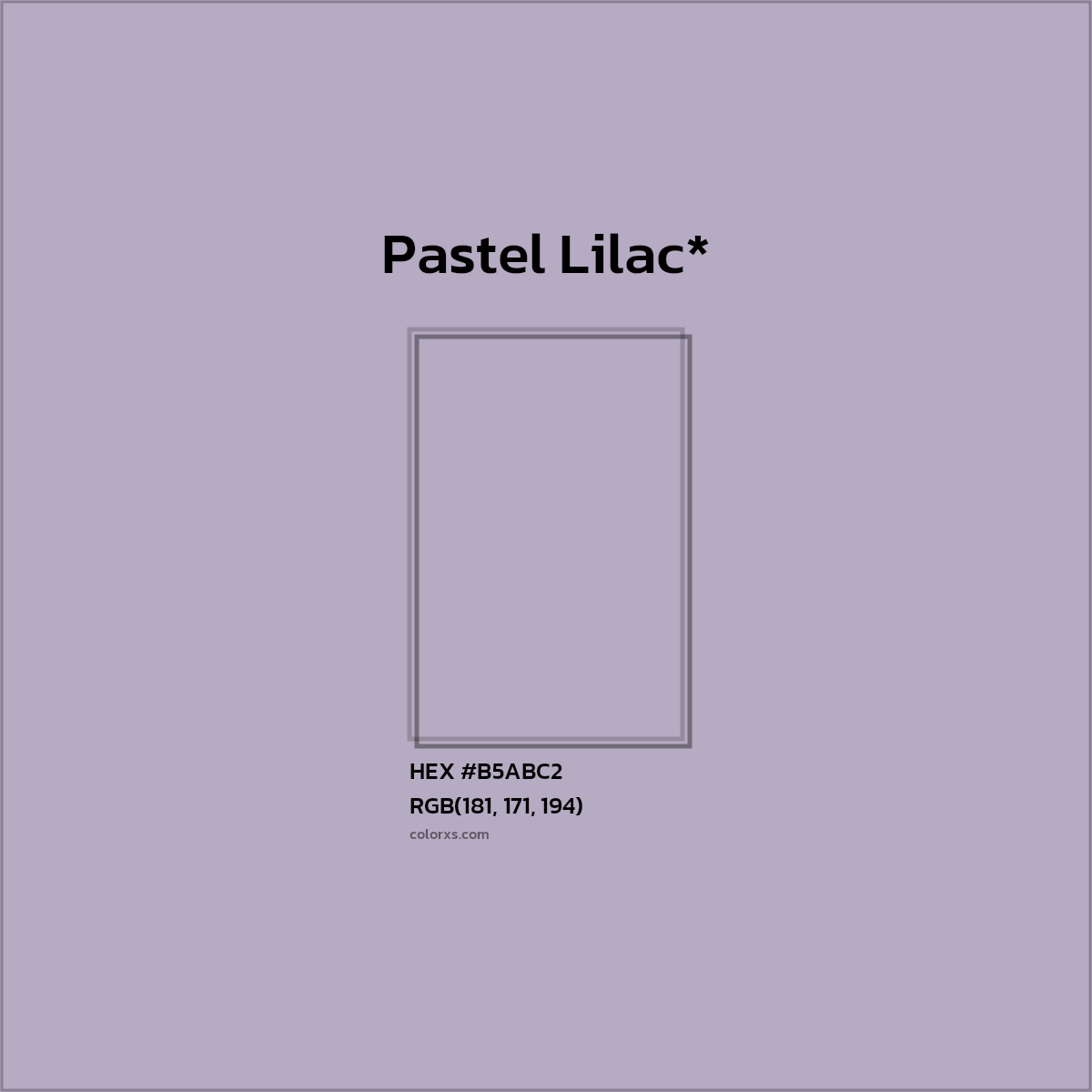 HEX #B5ABC2 Color Name, Color Code, Palettes, Similar Paints, Images