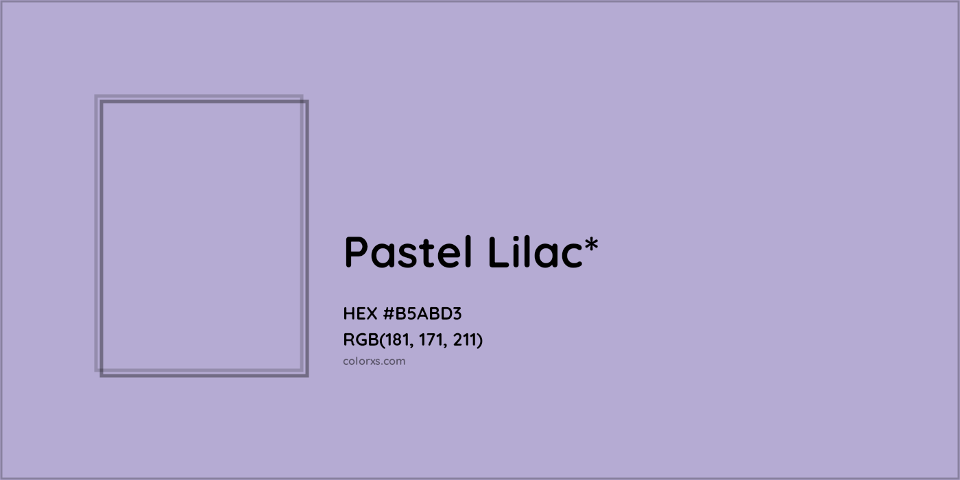 HEX #B5ABD3 Color Name, Color Code, Palettes, Similar Paints, Images