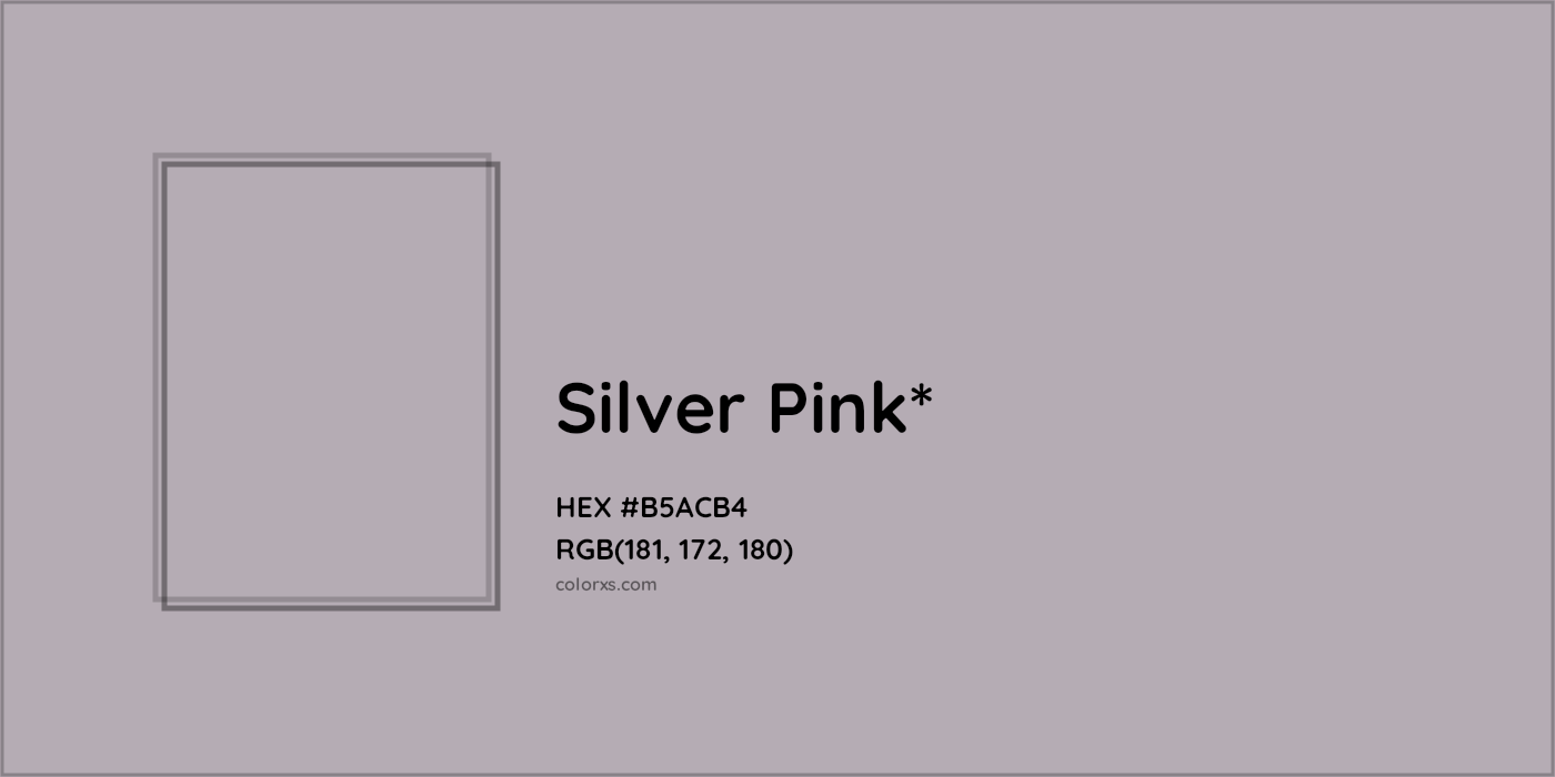 HEX #B5ACB4 Color Name, Color Code, Palettes, Similar Paints, Images