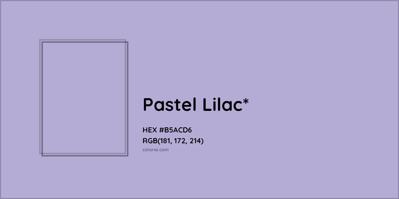 HEX #B5ACD6 Color Name, Color Code, Palettes, Similar Paints, Images
