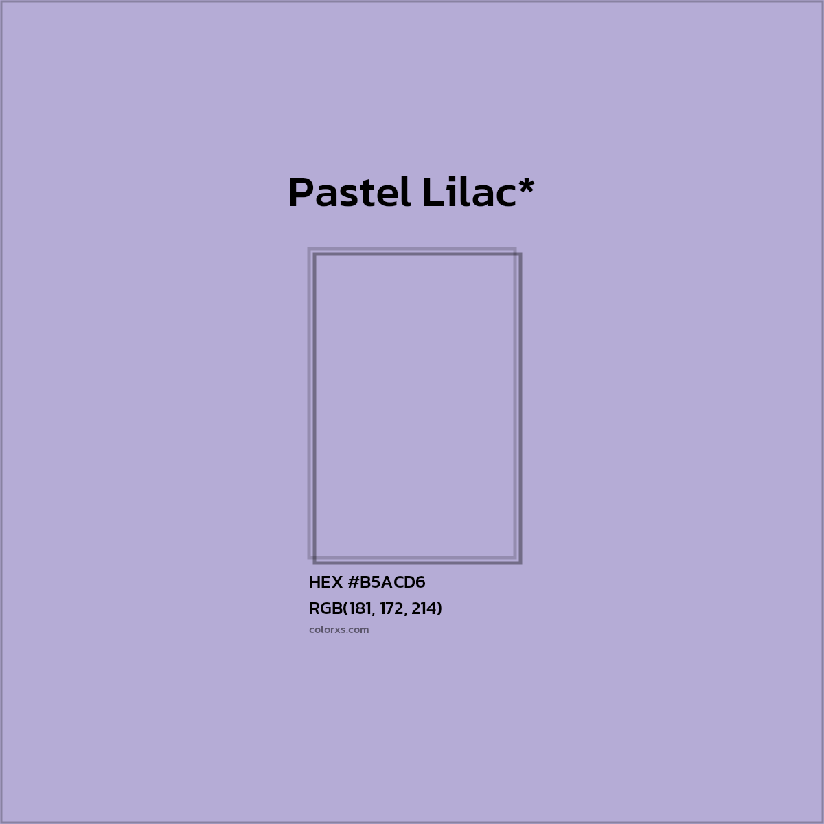 HEX #B5ACD6 Color Name, Color Code, Palettes, Similar Paints, Images