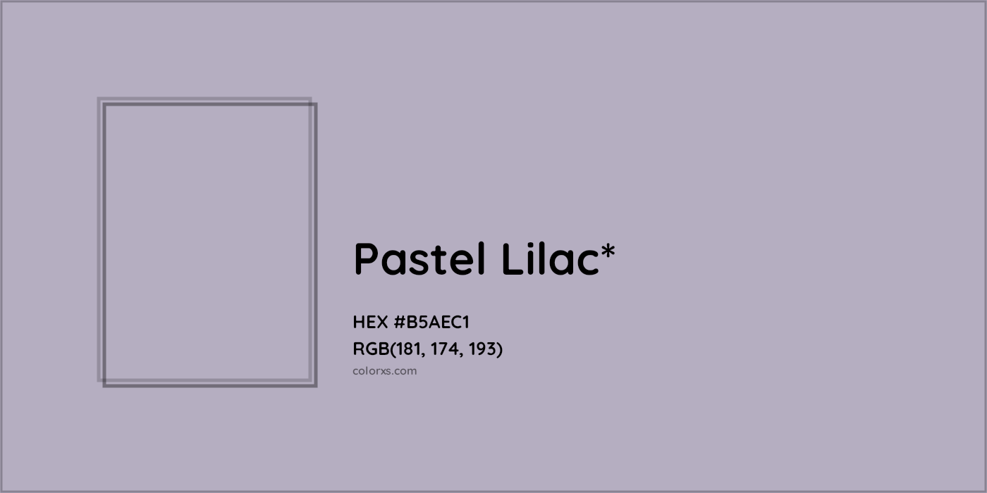 HEX #B5AEC1 Color Name, Color Code, Palettes, Similar Paints, Images