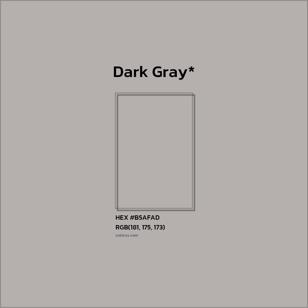 HEX #B5AFAD Color Name, Color Code, Palettes, Similar Paints, Images