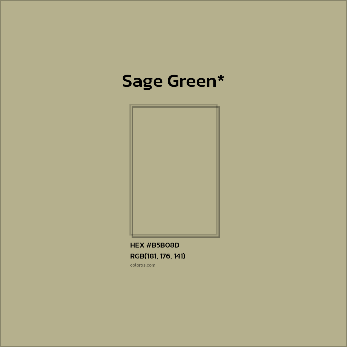 HEX #B5B08D Color Name, Color Code, Palettes, Similar Paints, Images