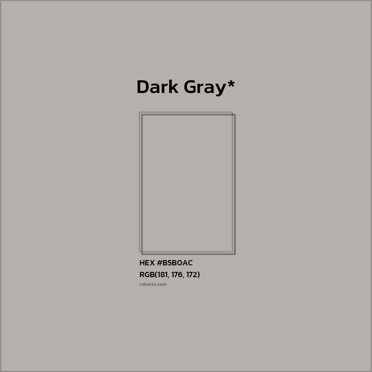HEX #B5B0AC Color Name, Color Code, Palettes, Similar Paints, Images