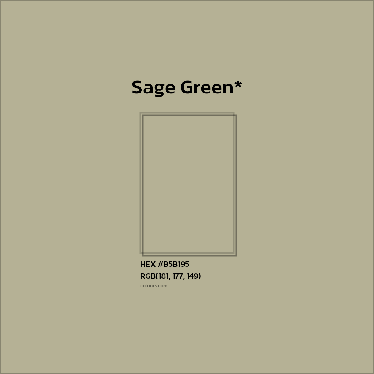 HEX #B5B195 Color Name, Color Code, Palettes, Similar Paints, Images