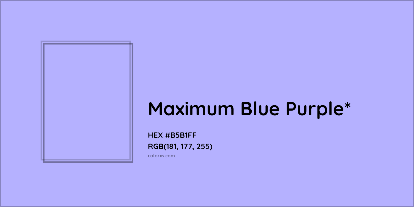 HEX #B5B1FF Color Name, Color Code, Palettes, Similar Paints, Images