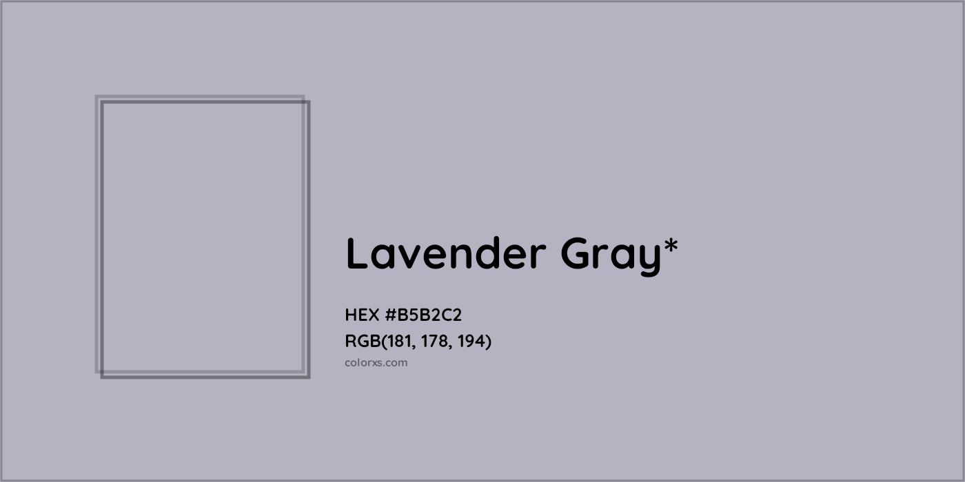 HEX #B5B2C2 Color Name, Color Code, Palettes, Similar Paints, Images
