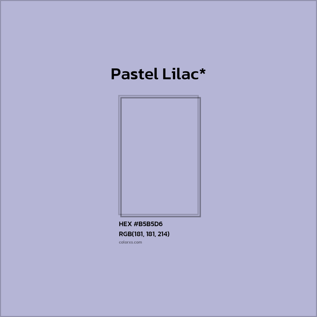 HEX #B5B5D6 Color Name, Color Code, Palettes, Similar Paints, Images