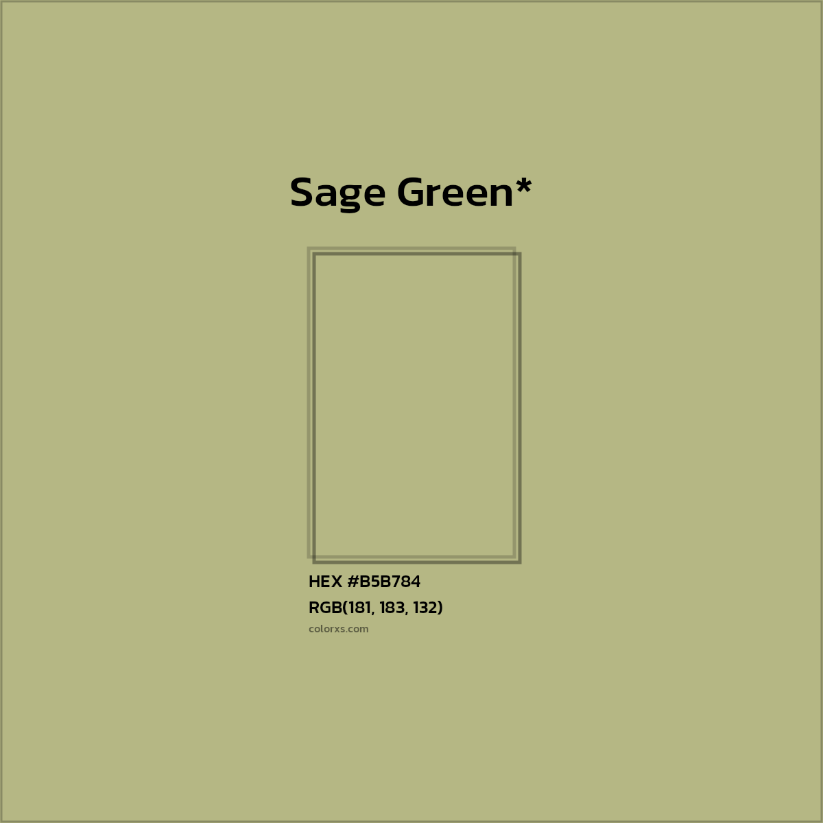 HEX #B5B784 Color Name, Color Code, Palettes, Similar Paints, Images