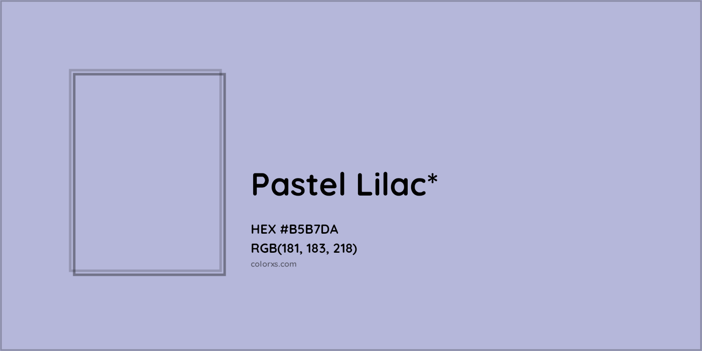 HEX #B5B7DA Color Name, Color Code, Palettes, Similar Paints, Images