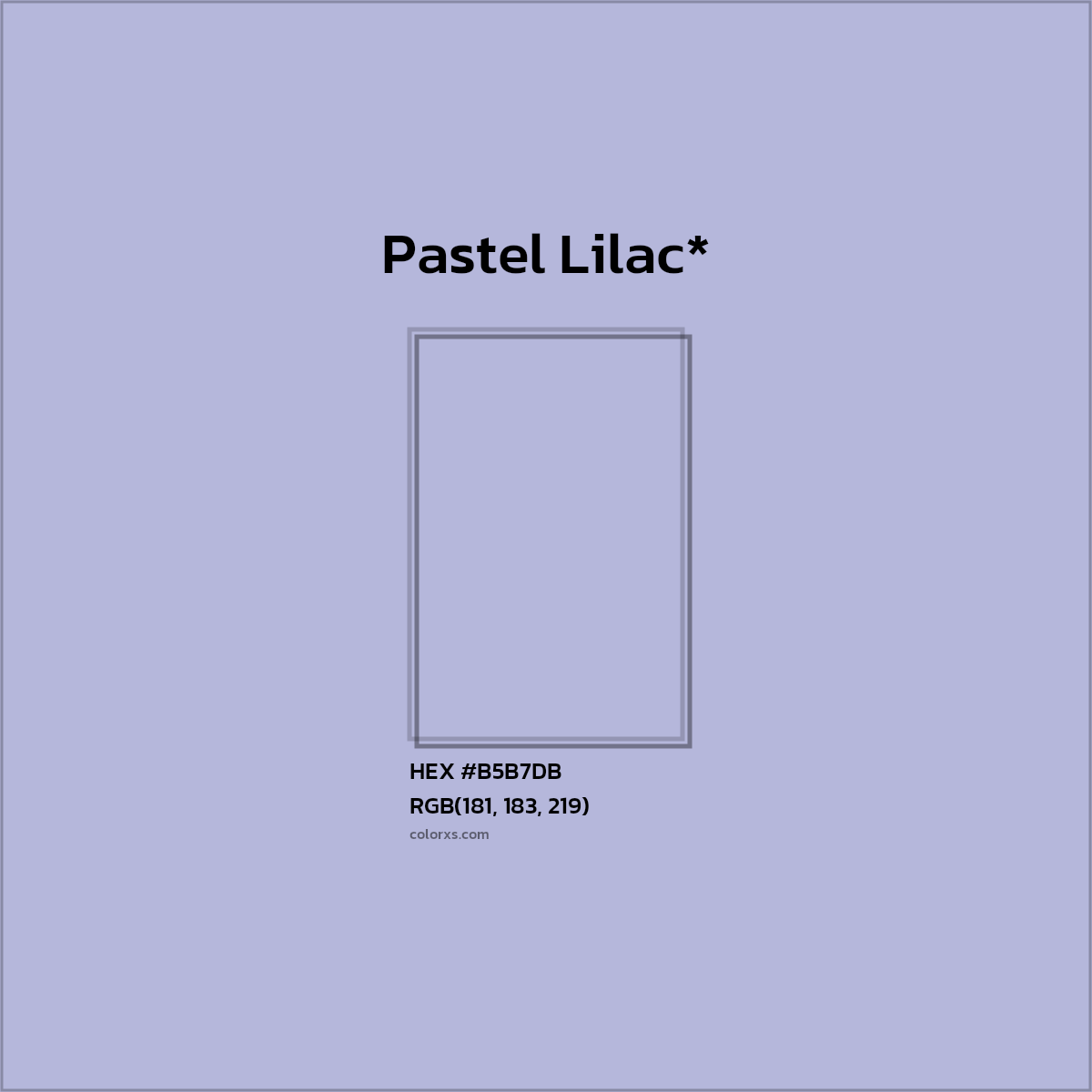HEX #B5B7DB Color Name, Color Code, Palettes, Similar Paints, Images