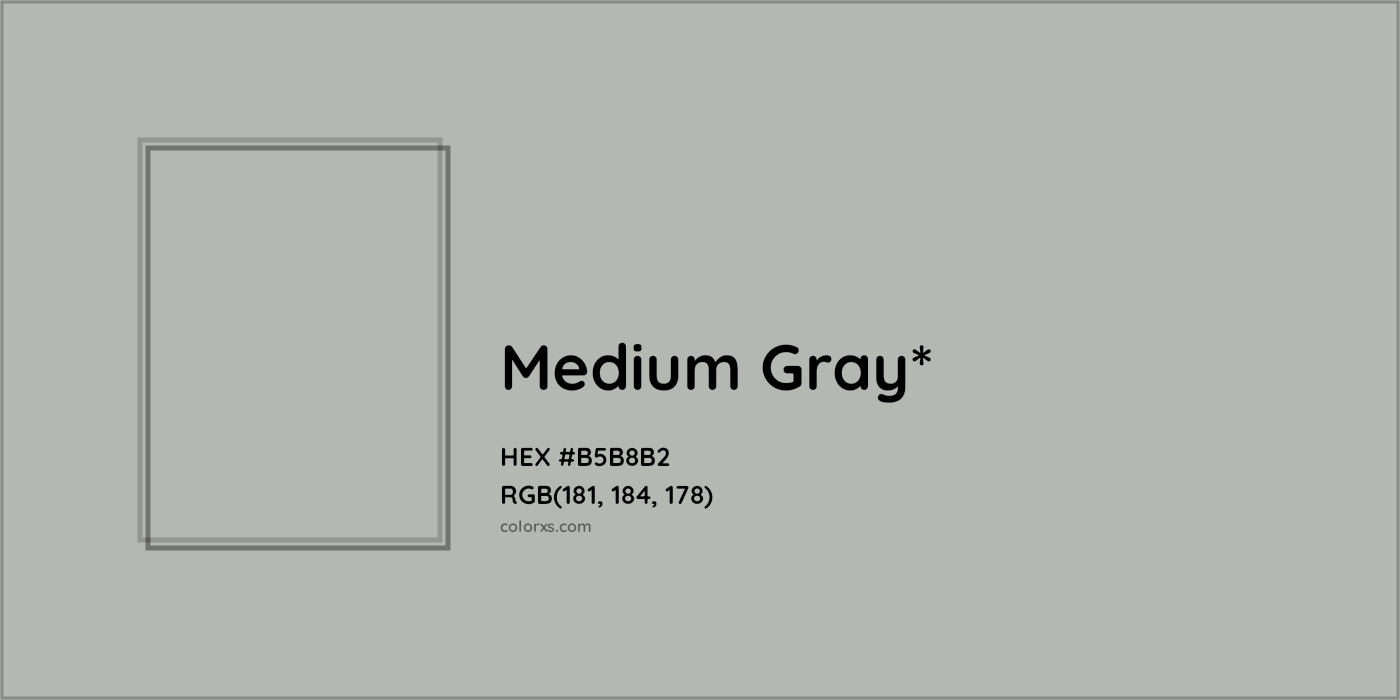 HEX #B5B8B2 Color Name, Color Code, Palettes, Similar Paints, Images