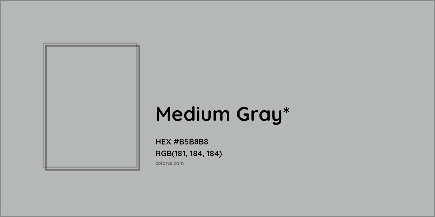 HEX #B5B8B8 Color Name, Color Code, Palettes, Similar Paints, Images