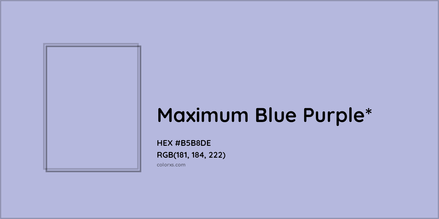 HEX #B5B8DE Color Name, Color Code, Palettes, Similar Paints, Images