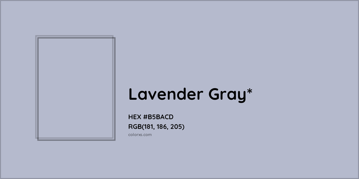 HEX #B5BACD Color Name, Color Code, Palettes, Similar Paints, Images